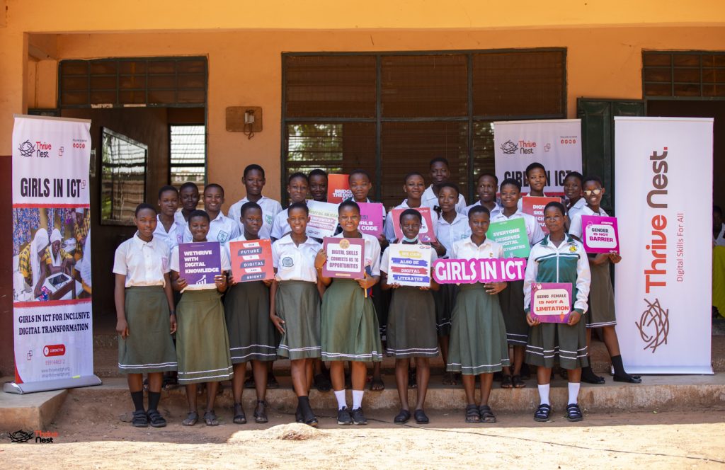 Empowering the Next Generation of Digital Leaders: Thrive Nest Celebrates International Day of Girls in ICT at Kalpohin SHS Empowering the Next Generation of Digital Leaders: Thrive Nest Celebrates International Day of Girls in ICT at Kalpohin SHS
