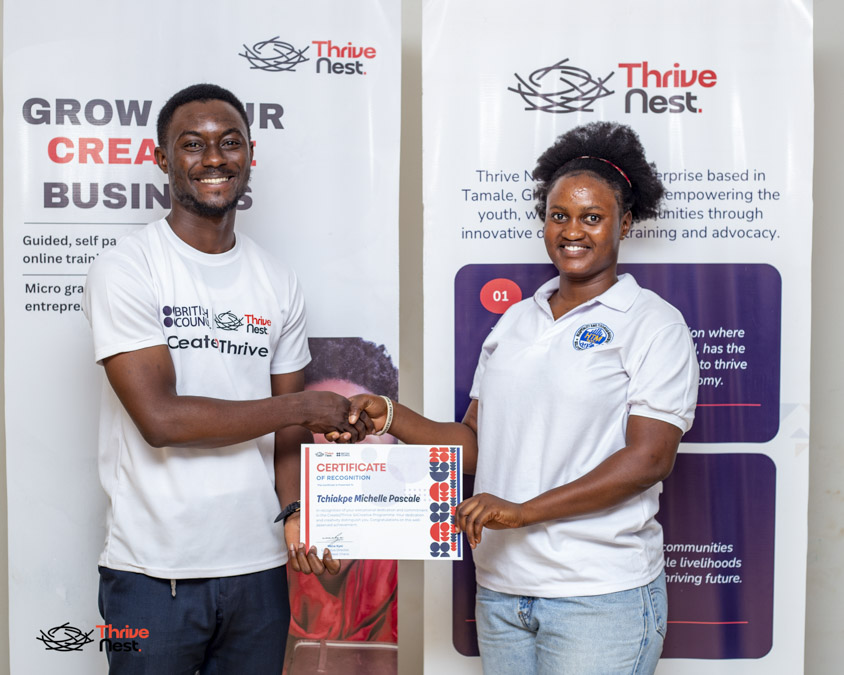 Create2Thrive Graduation: Thrive Nest Trains 106 Entrepreneurs in Tamale